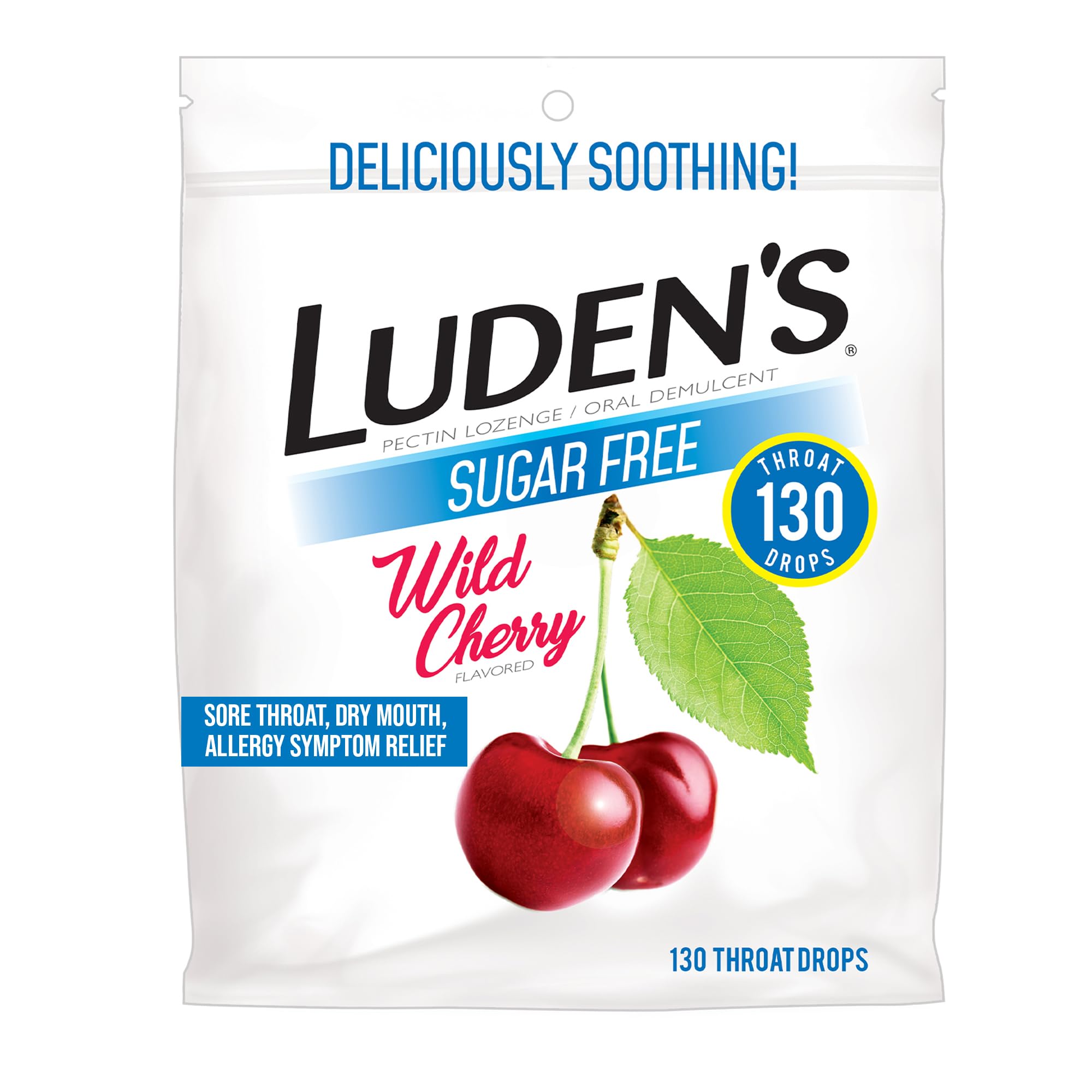 Luden's Sore Throat Relief Drops, Sugar-Free Wild Cherry, 75 Count — Amazon image 10