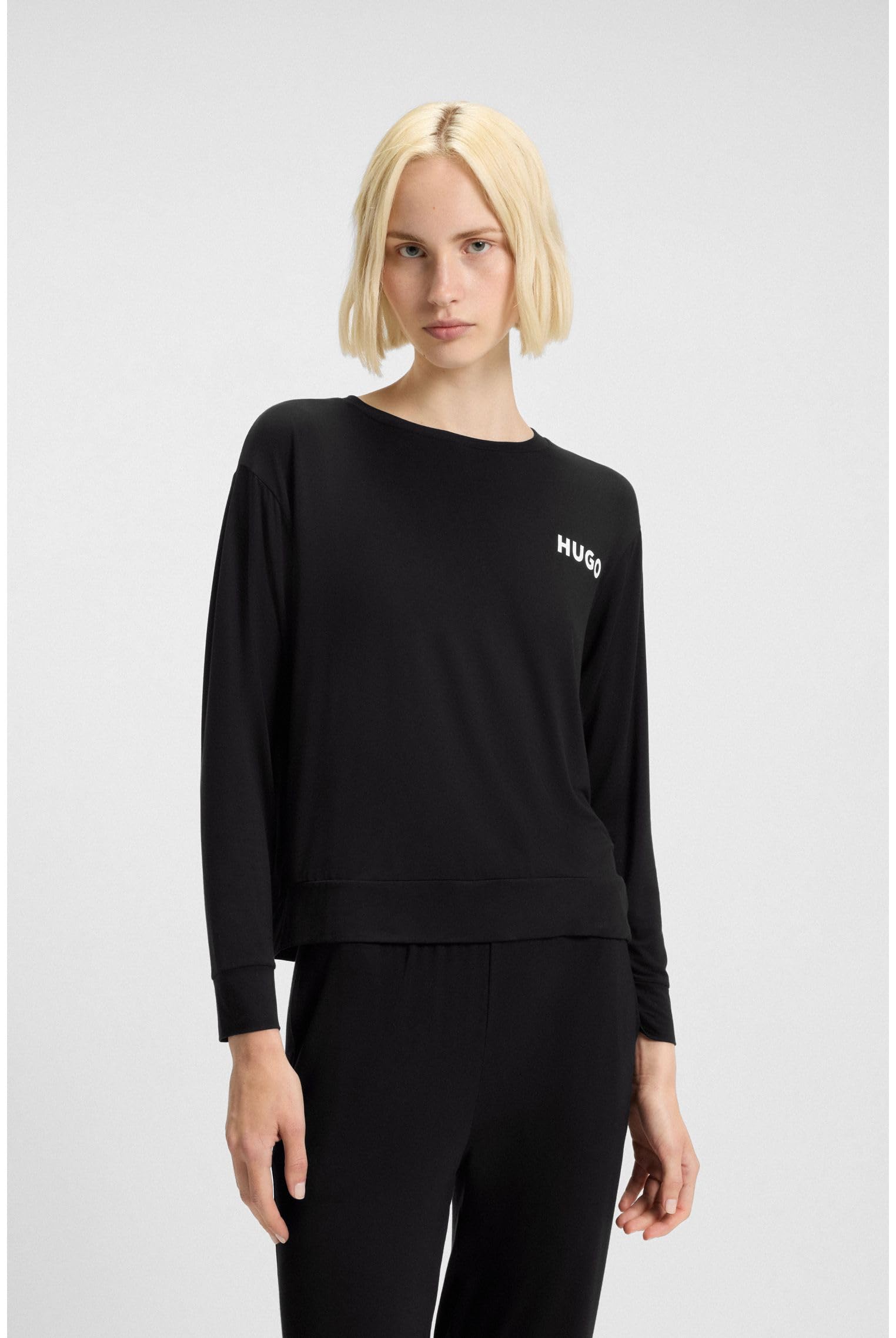 Hugo Unite_LS-Shirt Pijama_Manga Larga Mujer (Pack de 1)