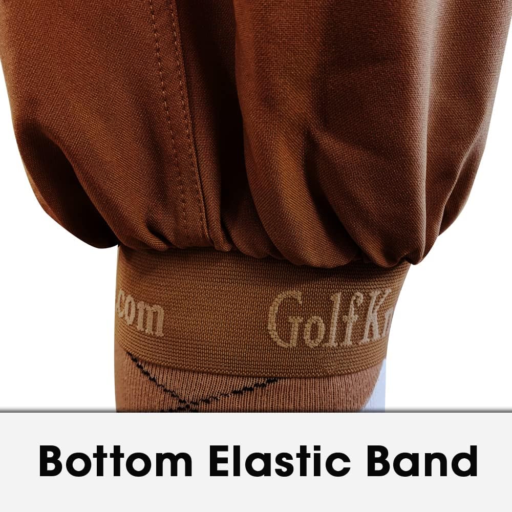 Golf Knickers Brown Microfiber (Plus Fours) for Men