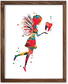Watercolor Tooth Fairy Anatomy Illustration Art Print for Pediatric Dentist Office Decor, Orthodontist Clinic Accent, Children's Waiting Room Motivation, Home Nursery Inspiration, Study Desk Reference, Med Student Surprises, Aspiring Pediatrician Tokens, Hygienist Appreciation Gifts, Ortho Assistant Honors, Oral Surgeon Keepsakes, Graduation Markers, Parent Pride Souvenirs, Festival Smiles Tokens - 8x10 Unframed Print