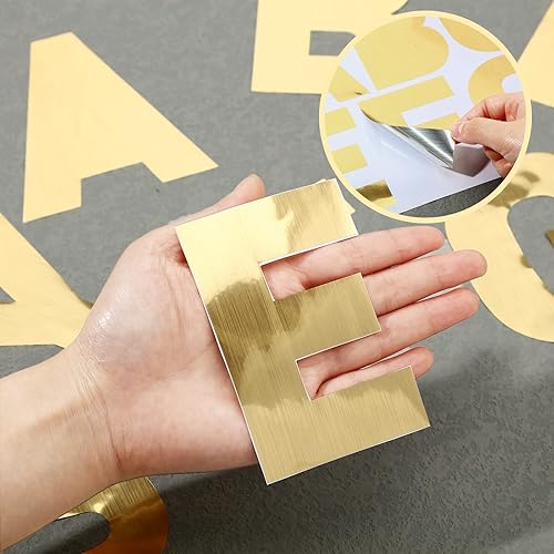 Miniatura 9 de Panelee 140 piezas de 20 hojas de calcomanías de letras grandes de 4 pulgadas, letras del alfabeto, letras autoadhesivas para aula, ventana, puerta,