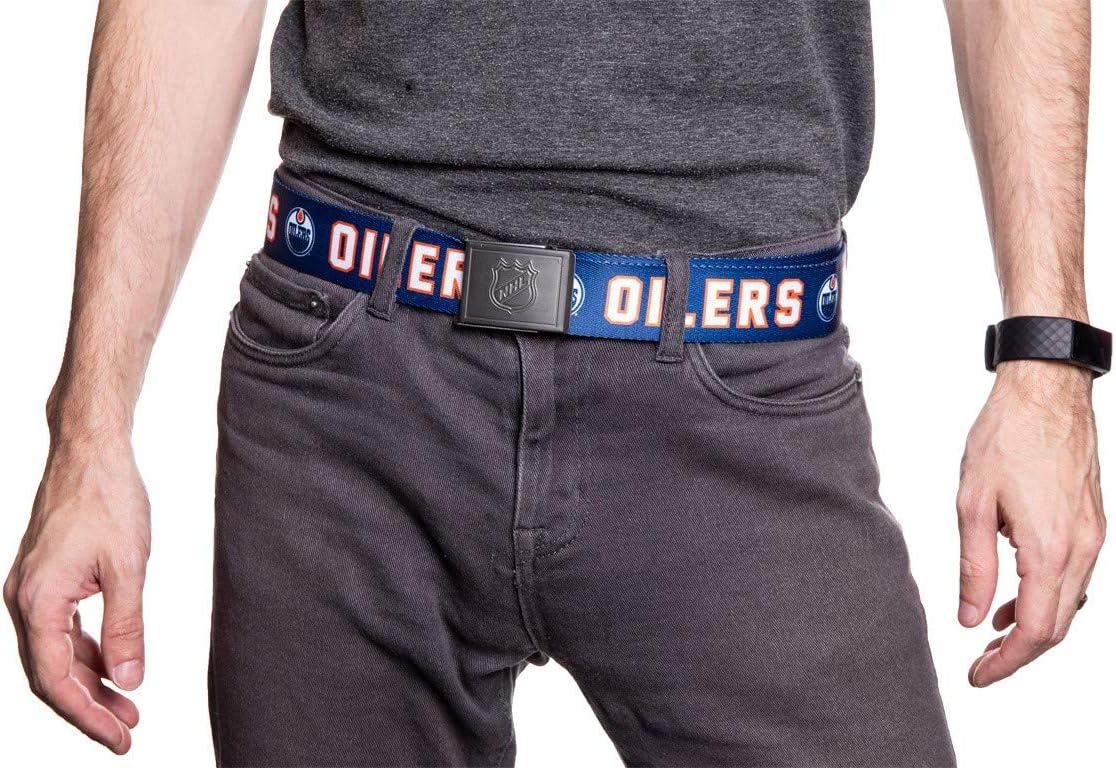 Calhoun NHL Mens Woven Adjustable Team Logo Belt