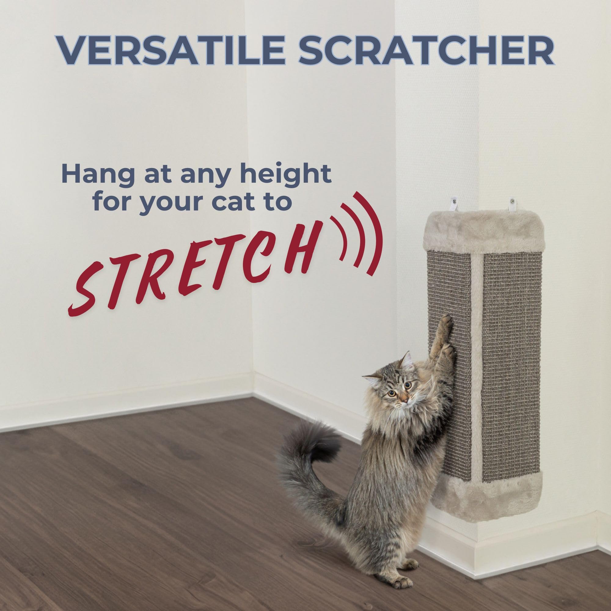 Image showcasing Snapklik.com : Trixie Scratching Board For Corner Vertical Sisal Rope ...
