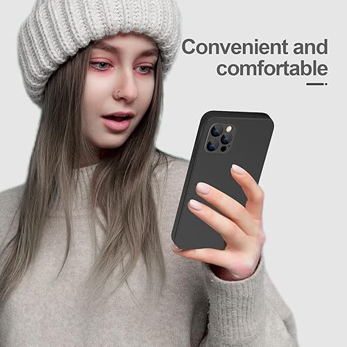 Miniatura 6 de Funda para iPhone 14 Pro Max, silicona bordes cuadrados y protección de cámara Funda mejorada para teléfono con forro de microfibra suave