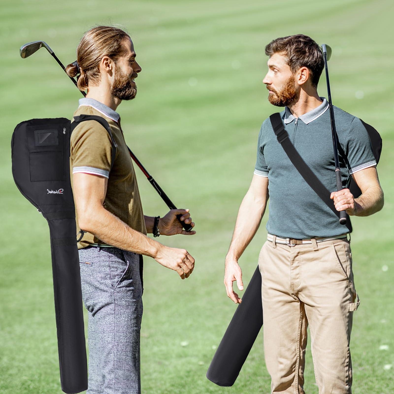 Sac de Transport pour Le Golfs, Sac Pliable pour Les Clubs de Golfs avec Sangle Ajustable Sacs de Golfs léger pour Le Dimanche Sacs de Transport pour Le Golf idéal pour Le Parcours de Golf