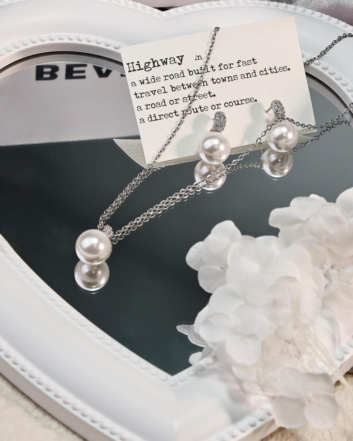 Classic Pearl Jewelry Set for Women – Elegant Pearl Necklace and Earrings Set with 14K Gold Plated Silver Chain Jewelry Perfect as Special Occasion Gift - Image 6