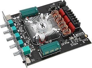 Zhed Home Bluetooth 5.0 Stereo Receiver with 2.1 Channel Power Amplifier, Cooling Fan & USB Amplifier Board for Home Theater Speakers & Studio Use