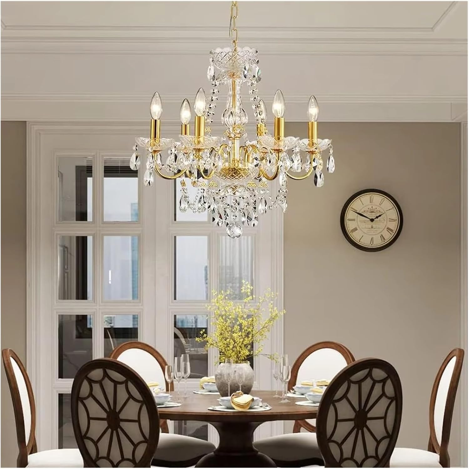Luxury Crystal Candle Chandelier Lights for Living Dining Room Bedroom Kitchen Indoor Decorative Pendant Fixture Light,luminaire