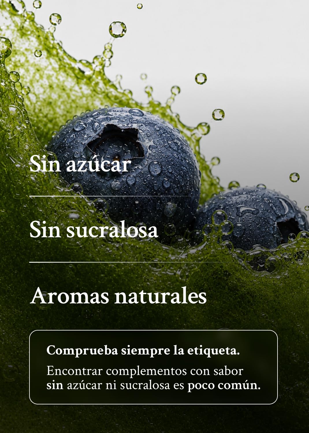 Intenson Green Formula, Arándanos, Super Greens Powder, 300 g | Mezcla de Superalimentos con Chlorella, Espirulina, Ashwagandha con OPC y Moringa, Sin Azúcar, Naturalmente Endulzado