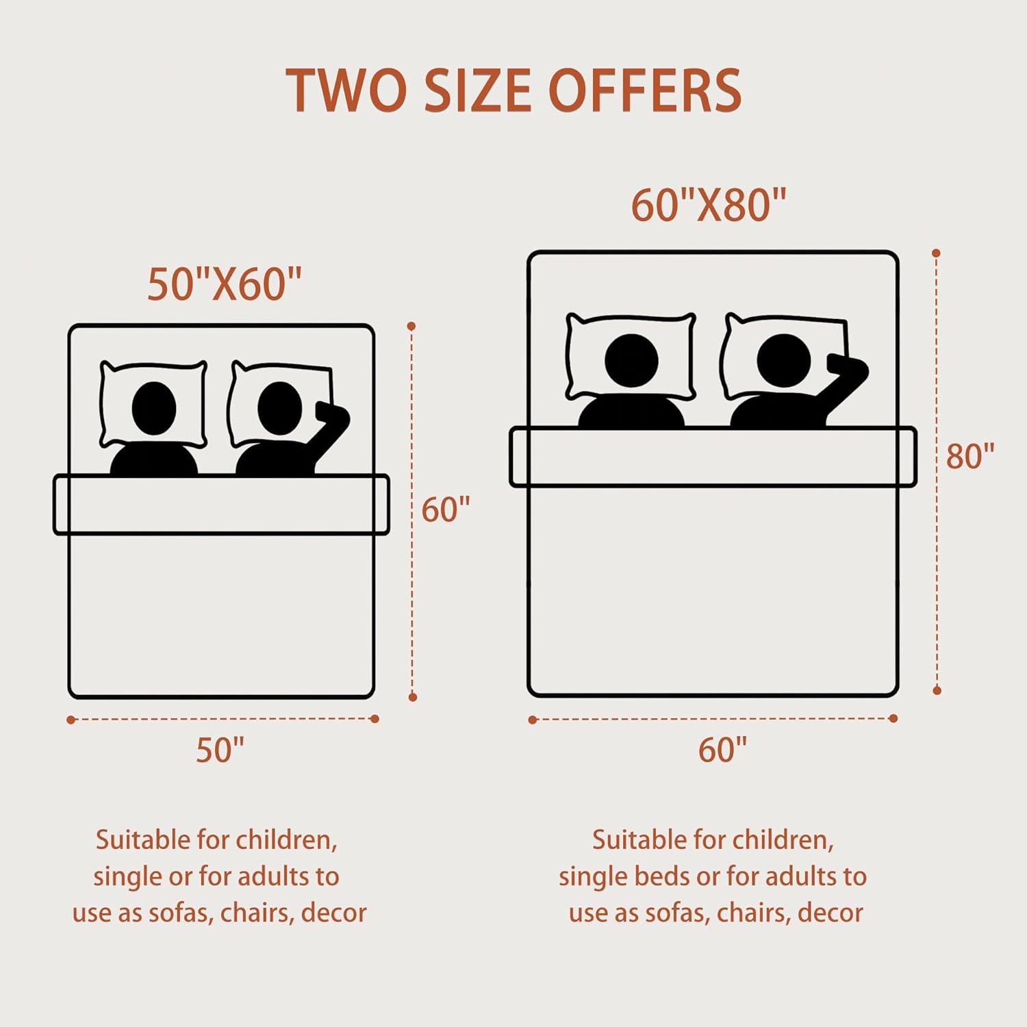 Blagic Knitted Throw Blanket for Couch and Bed, Soft & Cozy Knit Blanket with Tassel, Burnt Orange Lightweight Decorative Blankets & Throws, Farmhouse Warm Woven Blanket for All Seasons,50" W x 60" L - Image 6