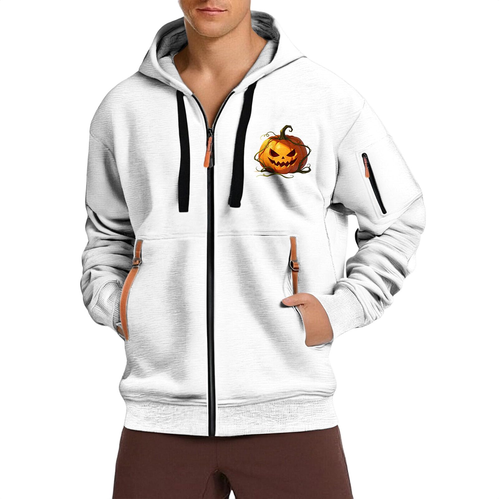 Sudadera Sin Mangas Hombre para Cómoda, Transpirable, con Forro Polar Y Capucha Deportiva De Color. Capuchas Negras Disfraz Vigilante La Playa Men's Clothing Chaqueta Invierno