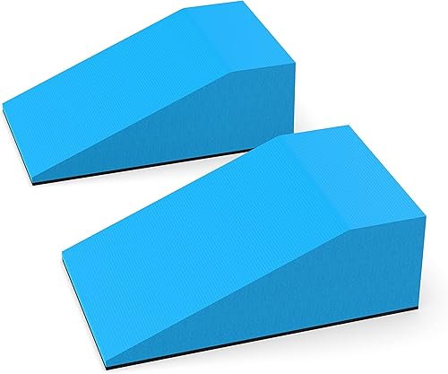 Miniatura 5 de Lumia Wellness Bloques de cuña de espuma para yoga, bloque sacro pélvico, parte inferior antideslizante, elevación de pantorrilla, bloque de