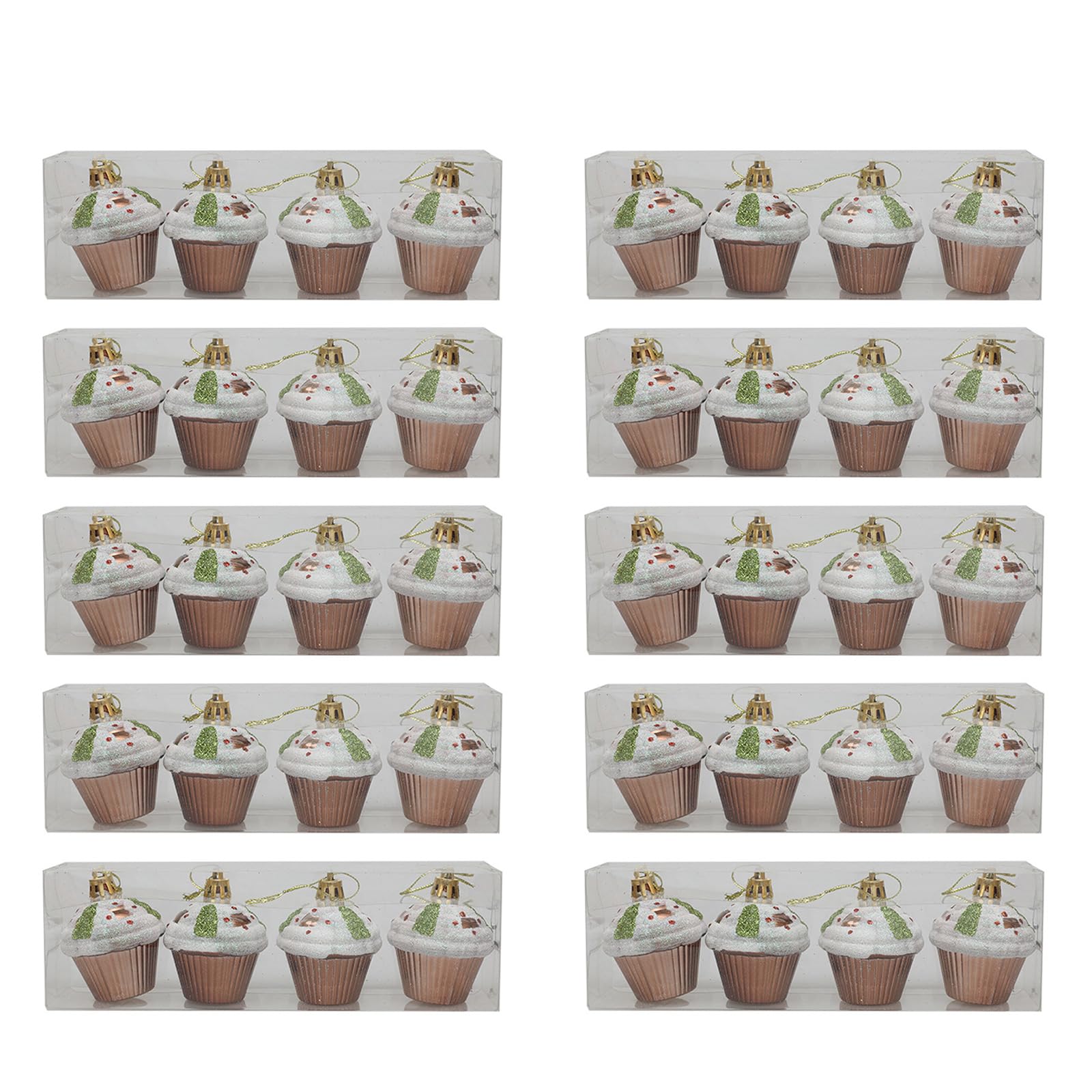 Tsophreniq 10Pack Handpainted Cake Hanging Ornament for Christmas Tree Decorations Christmas Tree Pendant Festival House Decors Window Display Ornament
