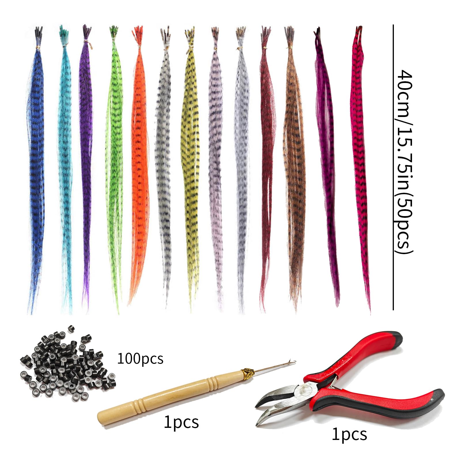 EXTENSION CAPELLI COLORATE PINZA CON APPLICAZIONE UNICORNO PAILLETTATO - 03006