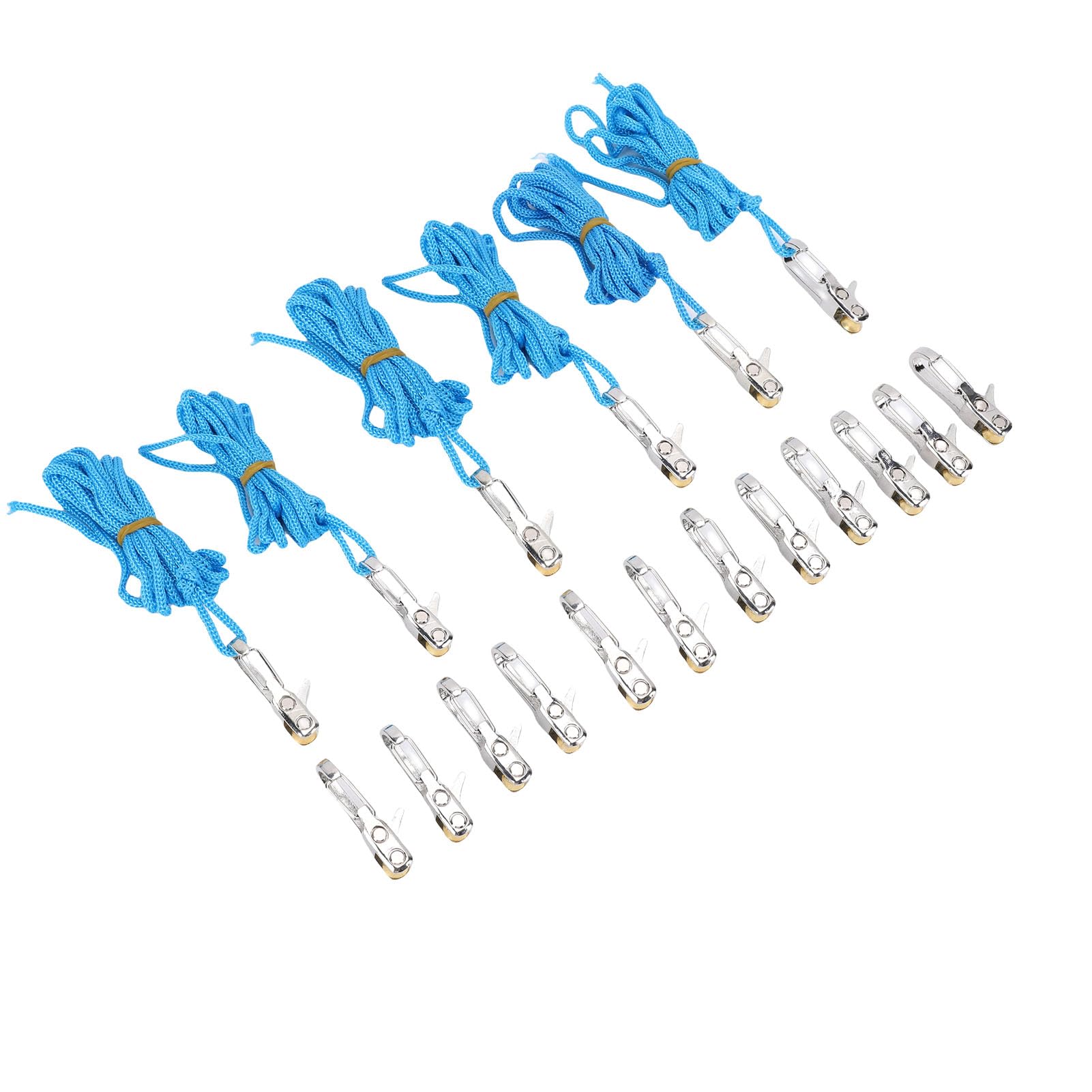 Fafeicy Juego de Tensores de Cuerda con Rodillo de Cuerda de 18 Piezas con Rodillos de Latón para Herramienta de Cincha de de 3 Mm y 4 Mm para Lonas de Navegación para Acampar y Ajuste de Línea de