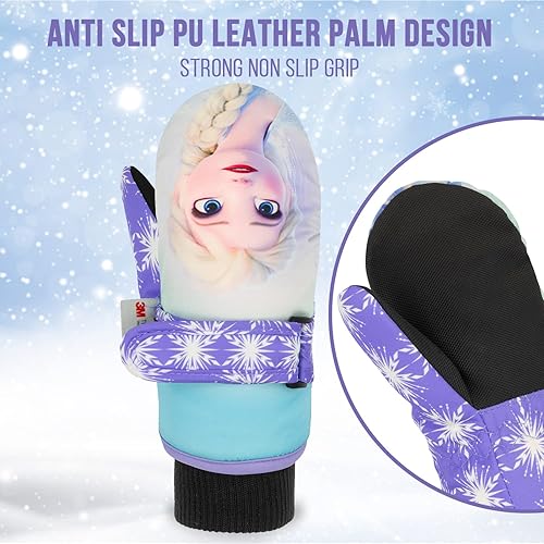 Miniatura 3 de DISNEY Mickey Mouse - Mitones para niños de 2 a 4 años, guantes impermeables para niños, guantes de nieve de Mickey Kids, guantes Thinsulate 3M