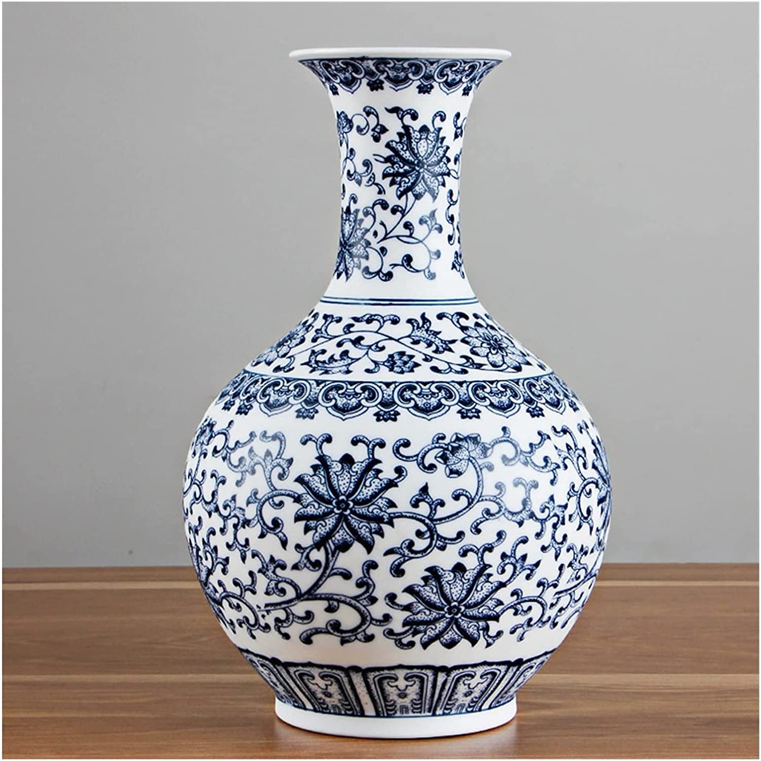 中国　景徳鎮製　薄い花瓶 中国花瓶 薄胎花瓶 景徳鎮製 EMBA 箱付 K753 - メルカリ