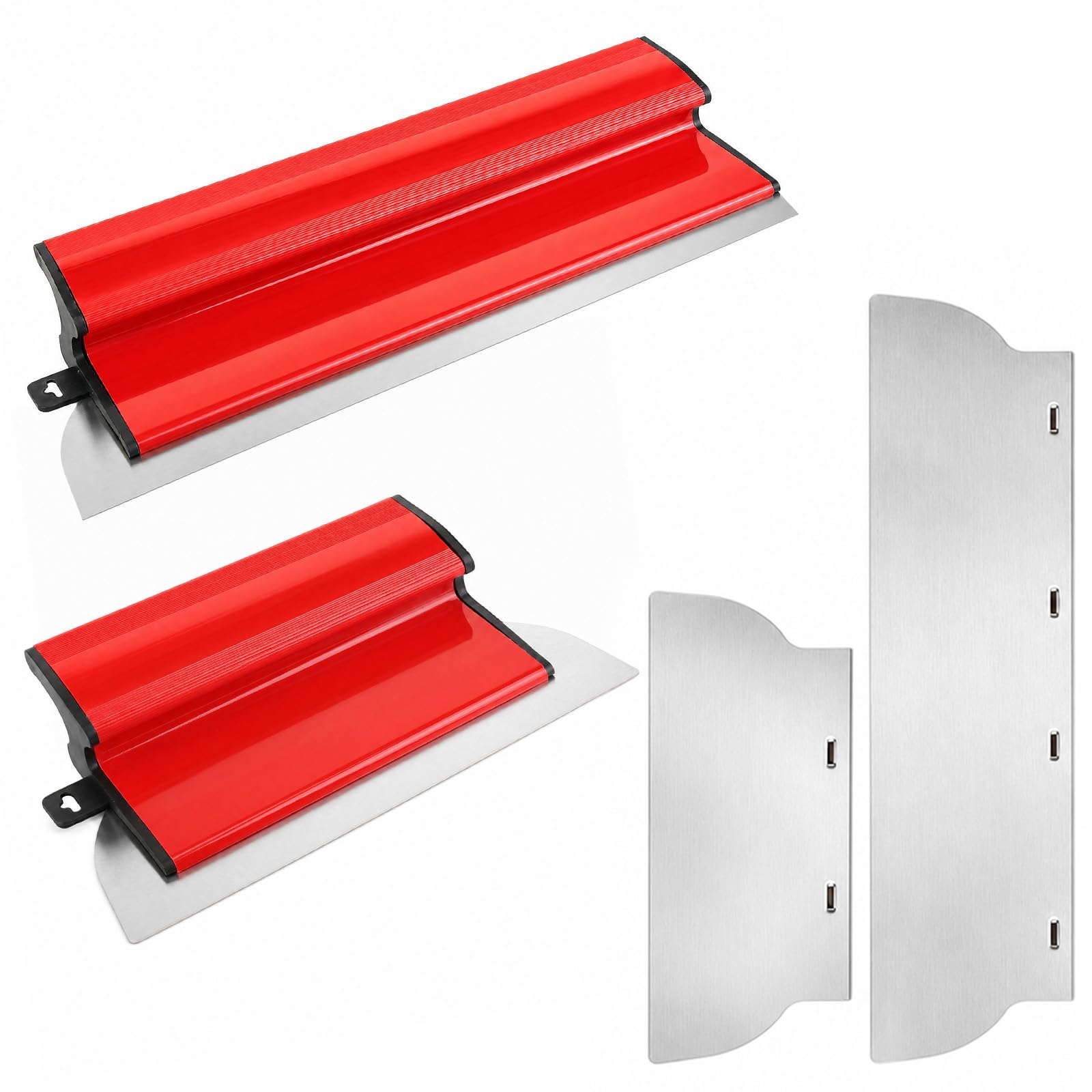 Drywall Skimming Blade Set, with Z-Shaped Handle, 25cm/10in + 40cm/16in