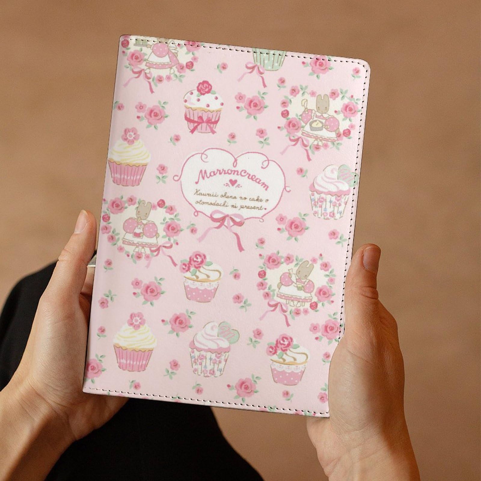 Amazon | マロンクリーム ノートカバー 20.7×14.2×1cmサイズ PU 手帳