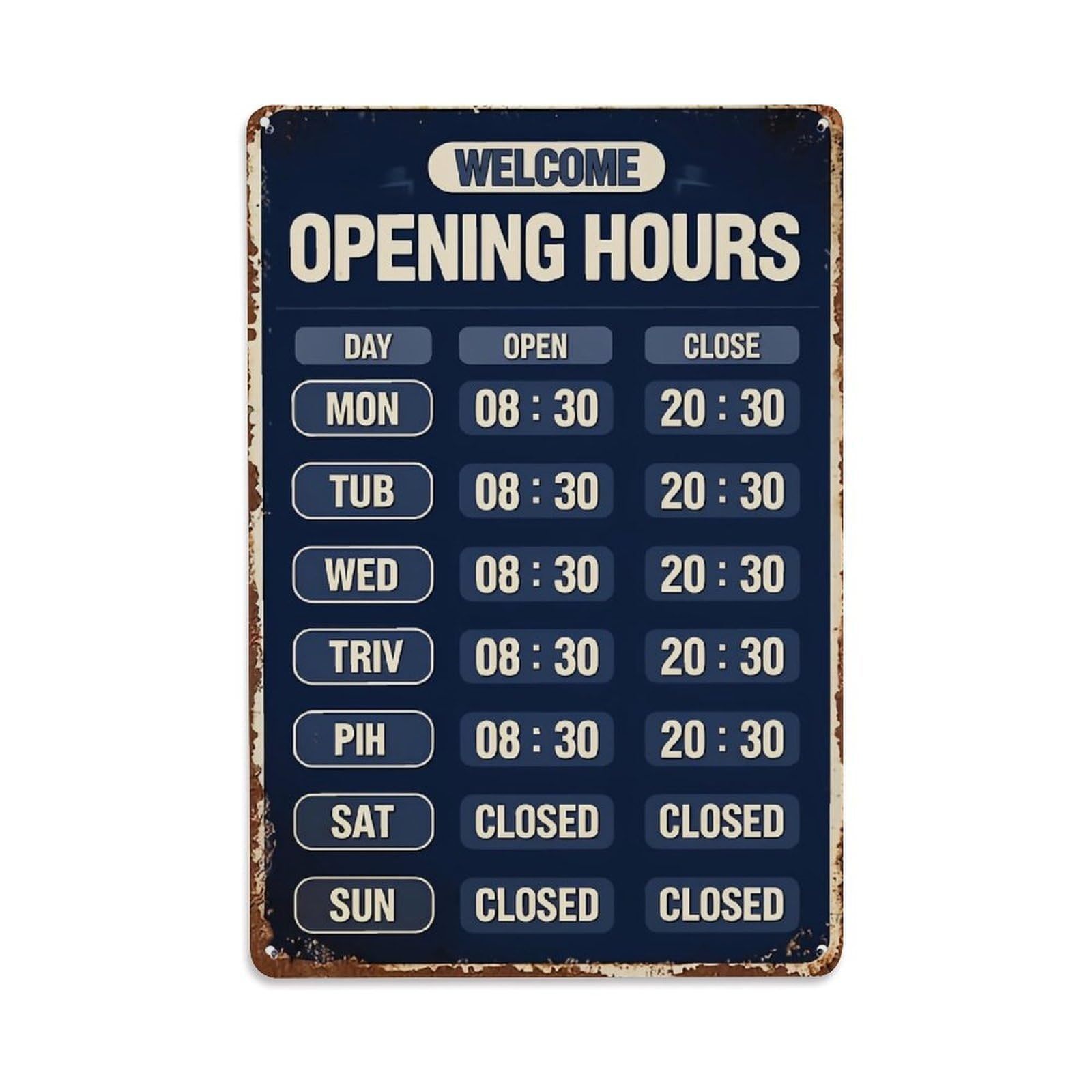 Jdfenggu Vintage Retro Metal Sign Pattern Retro Metal Tin Sign, Decor Art Poster For Bar, Home, Man Cave, Kitchen, Laundry Room Gift 8X12inch