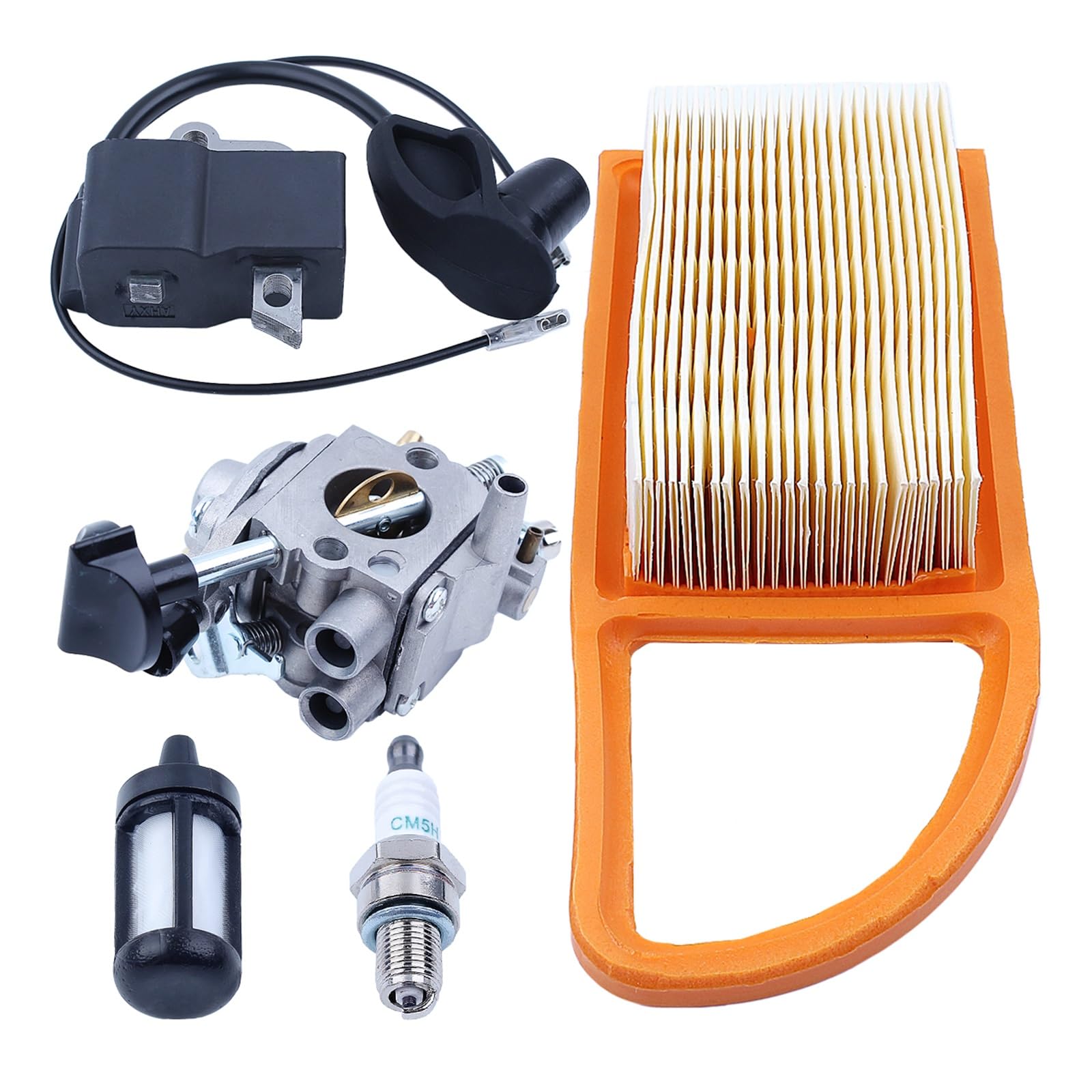 Pieza de motosierra for Zama C1Q-S183, Kit de carburador for Stihl BR600 BR500 BR550, bujía de soplador de hojas