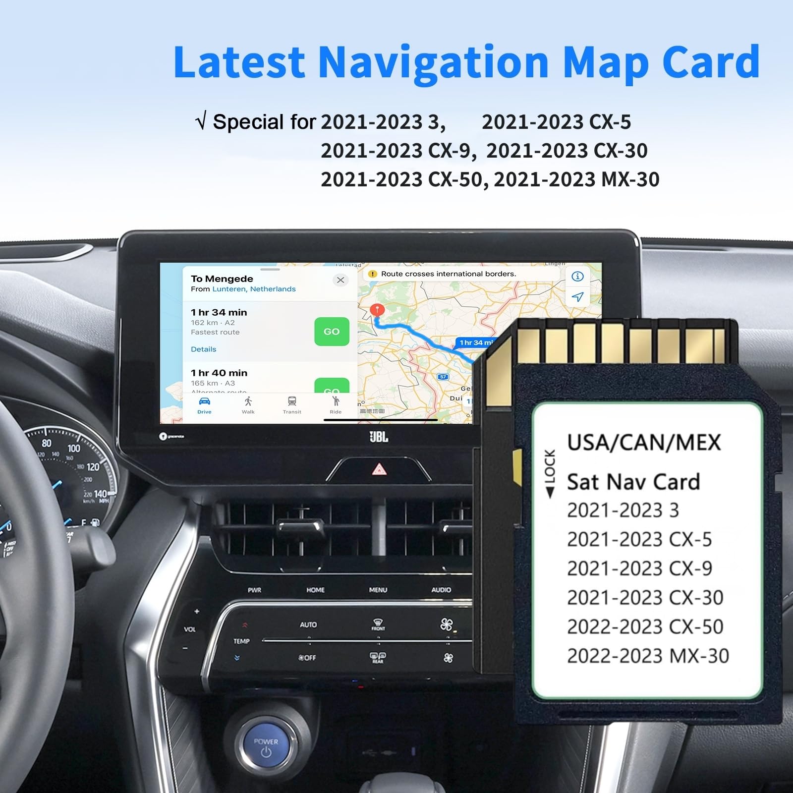 2025 Upgraded Navigation SD Card Map USA/CAN/MEX Cx5/Cx9/Cx50/Cx30 2021/22/23 Mx30 2022/23