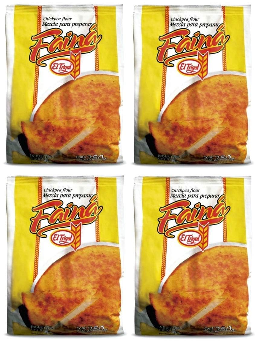 El trigal Faina 250 grs. - Chickpea Flour 8.8 oz. - 4 Pack. Best pizzas