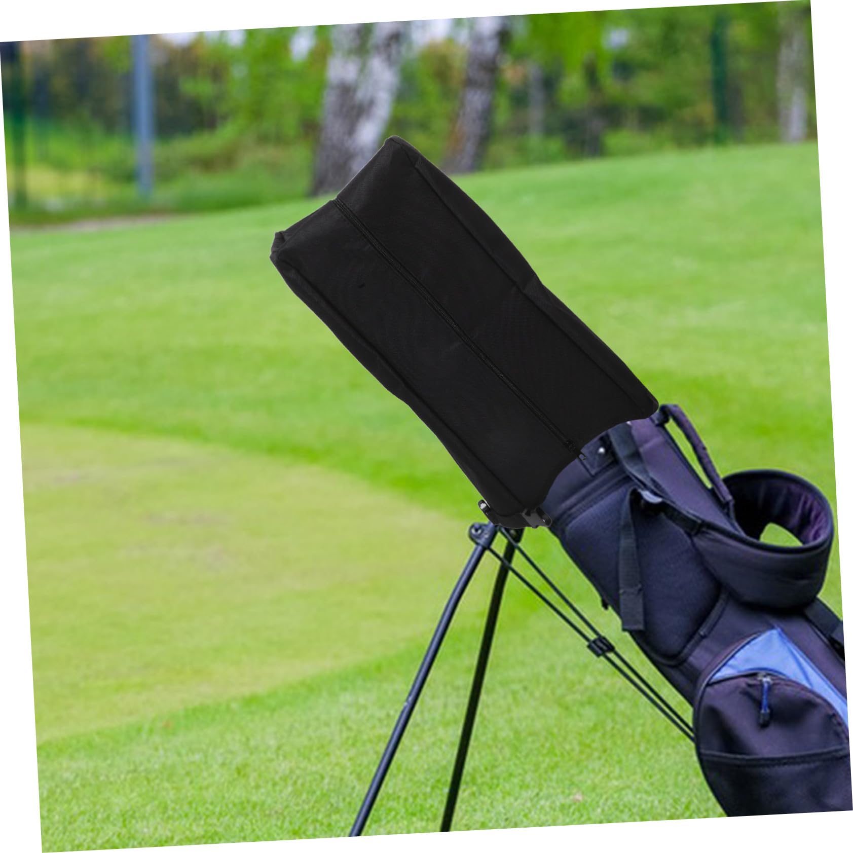BESTonZON Wasserdichter Golfbag Regenschutz mit Staubschutz Outdoor Golf Bag Cover Regenhaube für Golftaschen Uv-beständig Wetterfest Reise Platzschutz Schwarz