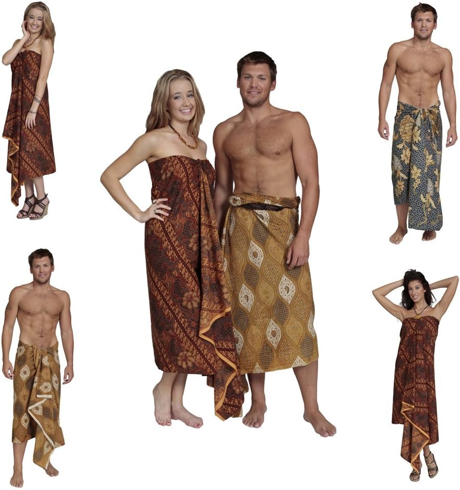1 World Sarongs Traditional Mens/Womens Indonesian Swimsuit