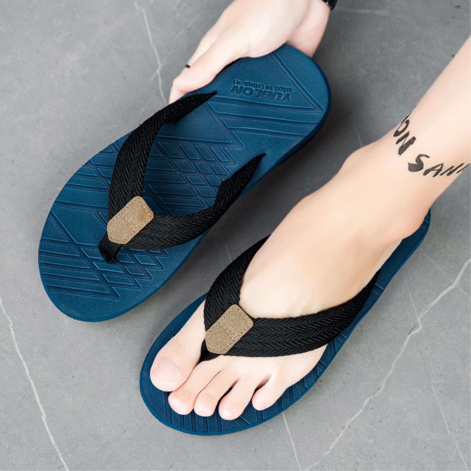 Chanclas Sandalias De Los Hombres para La Moda Verano, Estilo Moda, Al Aire Libre Antideslizantes Playa-b-39