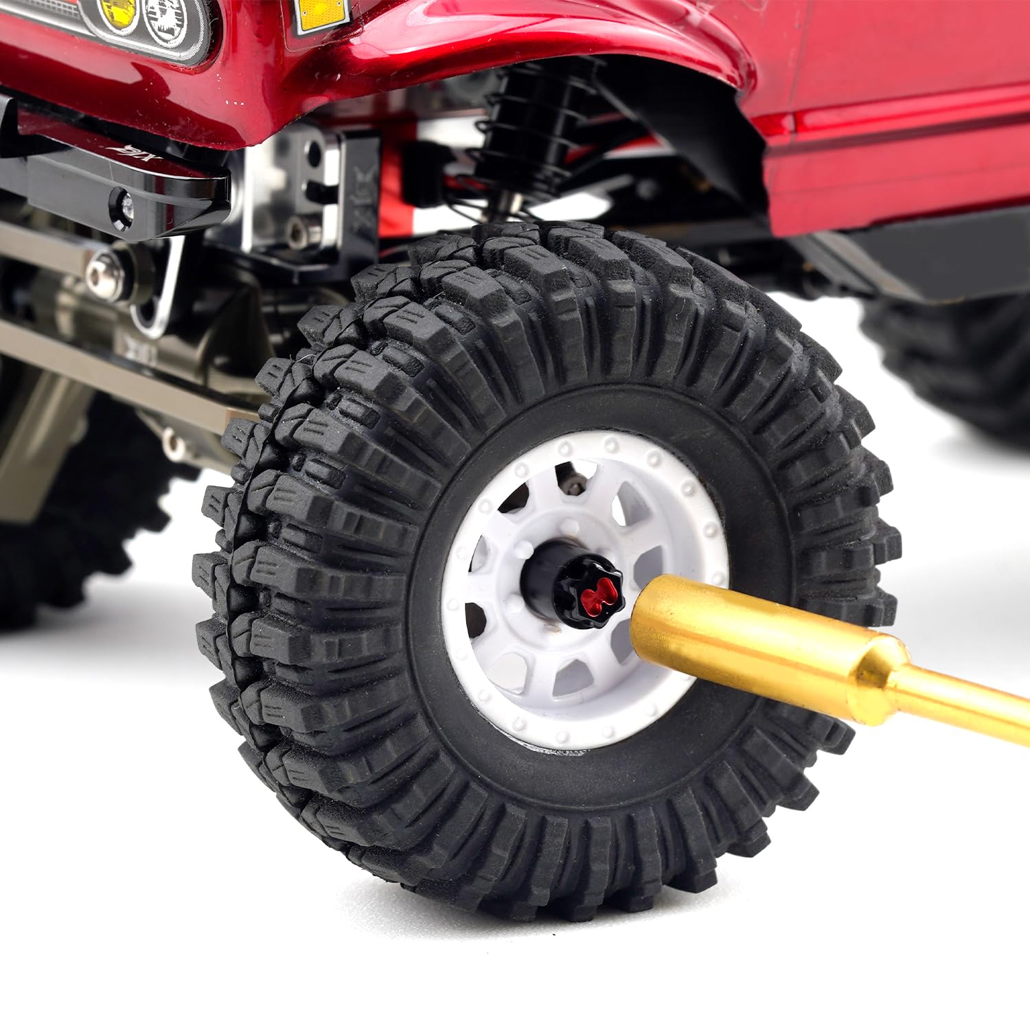 ラジコン　シャーシ　FRONT WHEEL DAIVE ジャンク Amazon.com: DJX Aluminum M2.5 Wheels Center Caps Lock Nuts for 1