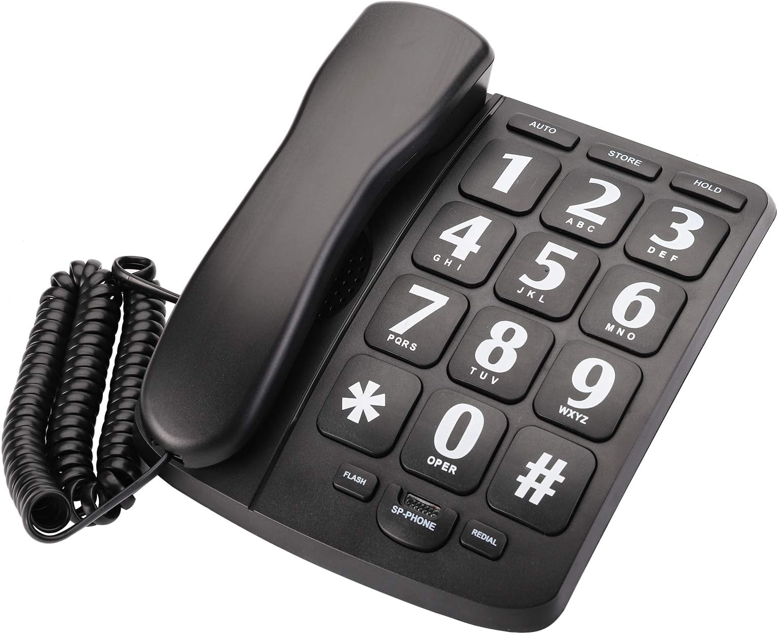 Suwimut Big Button Phone for Senior, Amplified Large Button Corded