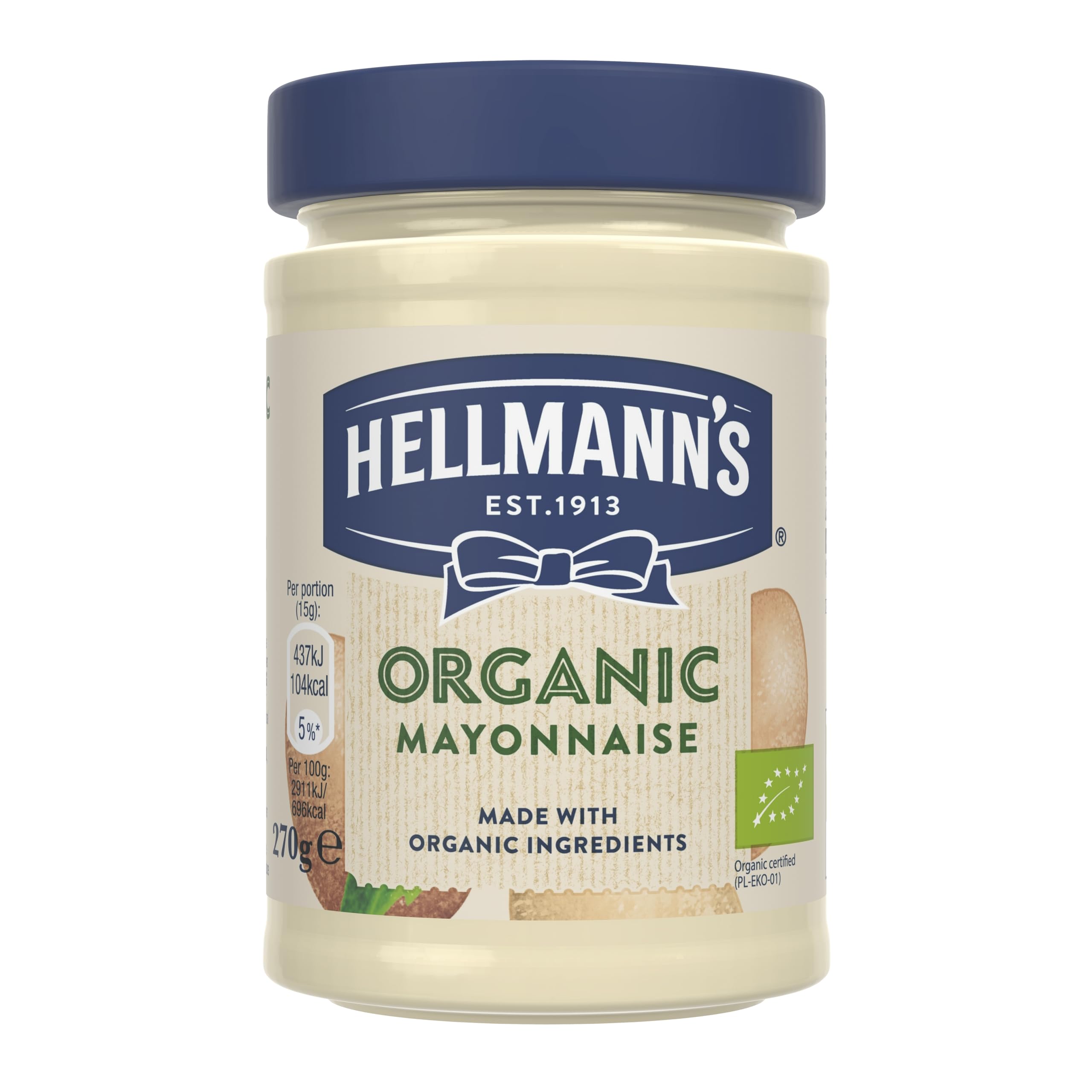 Hellmann's Organic Mayonnaise, 270 g