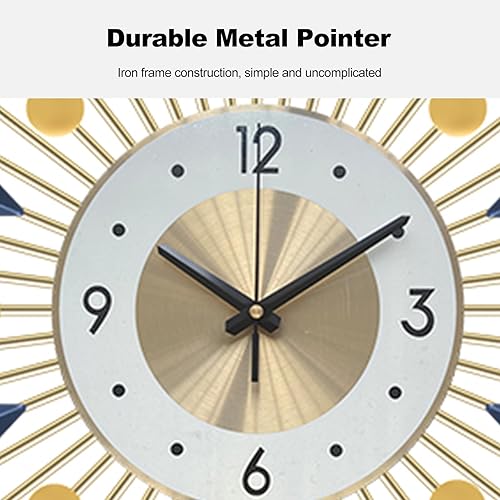 Miniatura 5 de Ergocar Reloj de pared, elegante y simple reloj de pared decorativo grande para cocina, sin garrapatas, silencioso y moderno, reloj de pared de