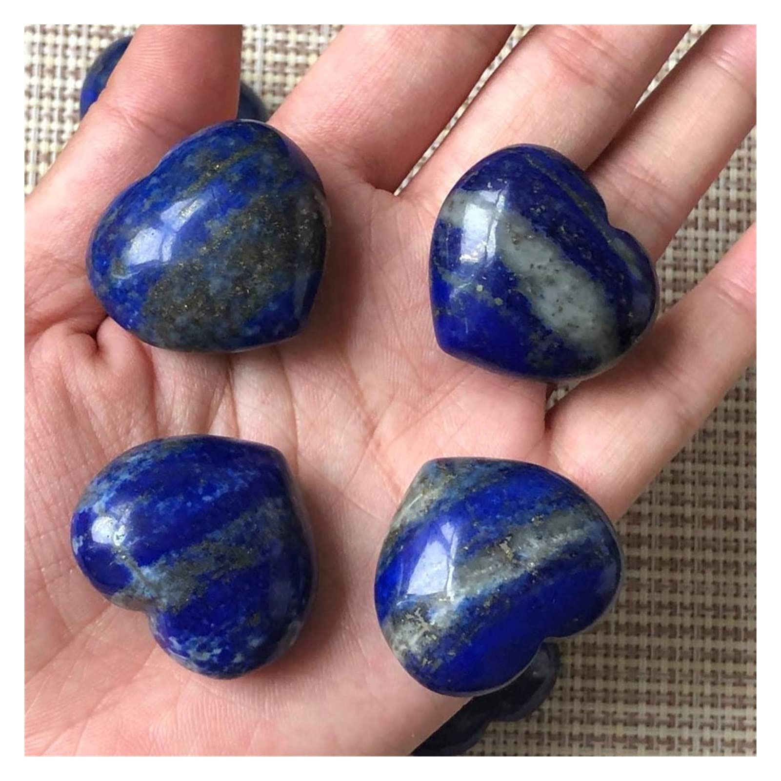 Lapis Lazuli cristal brut de quartz naturel en cœur pour décoration intérieure