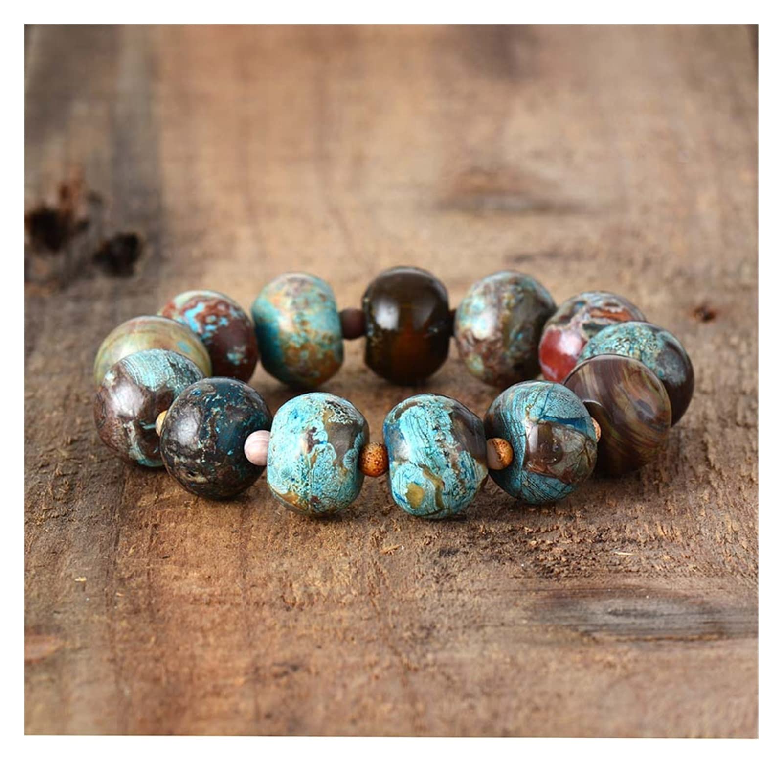 Bracciale con Perline Braccialetti Elastici da Donna in Pietra Naturale Braccialetti Elastici Gioielli Bracciale Gioielli