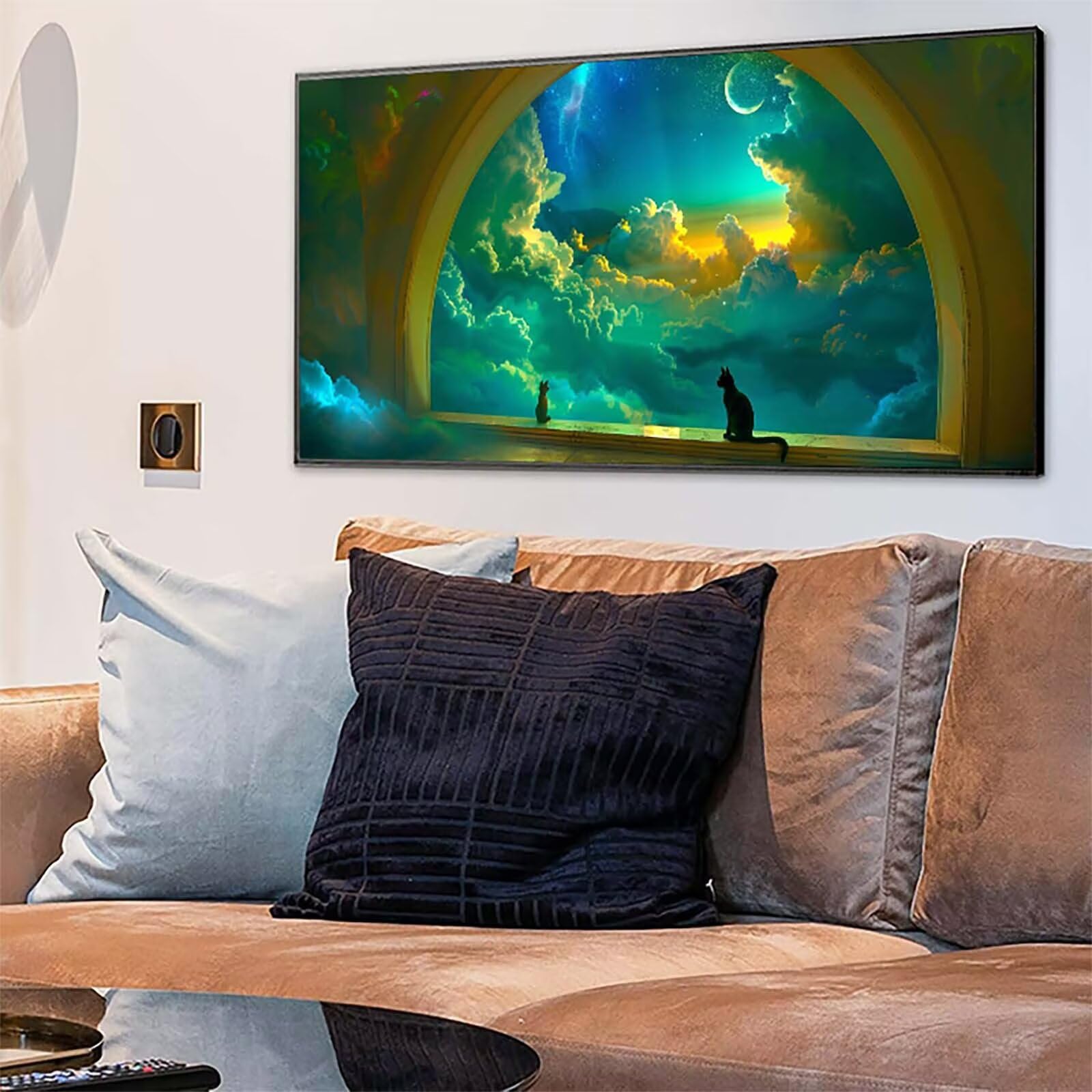 Gatto Diamond Painting Grandi Dimensioni 50x100cm, Diamond Painting 8-4926