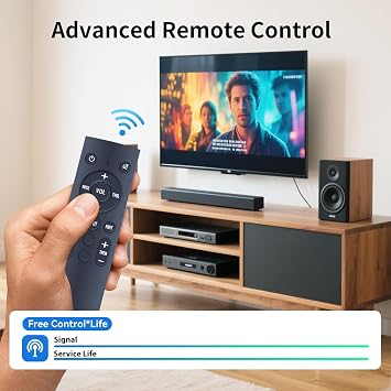 New Replacement Remote Control for Boston Acoustics TVee Model 22 Sound Bar