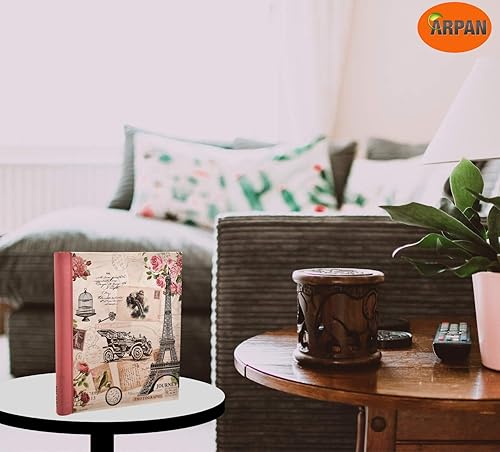 Miniatura 9 de ARPAN Álbum de fotos autoadhesivo grande, 20 hojas, 40 lados, 1 unidad (recuerdos de viaje rosa)