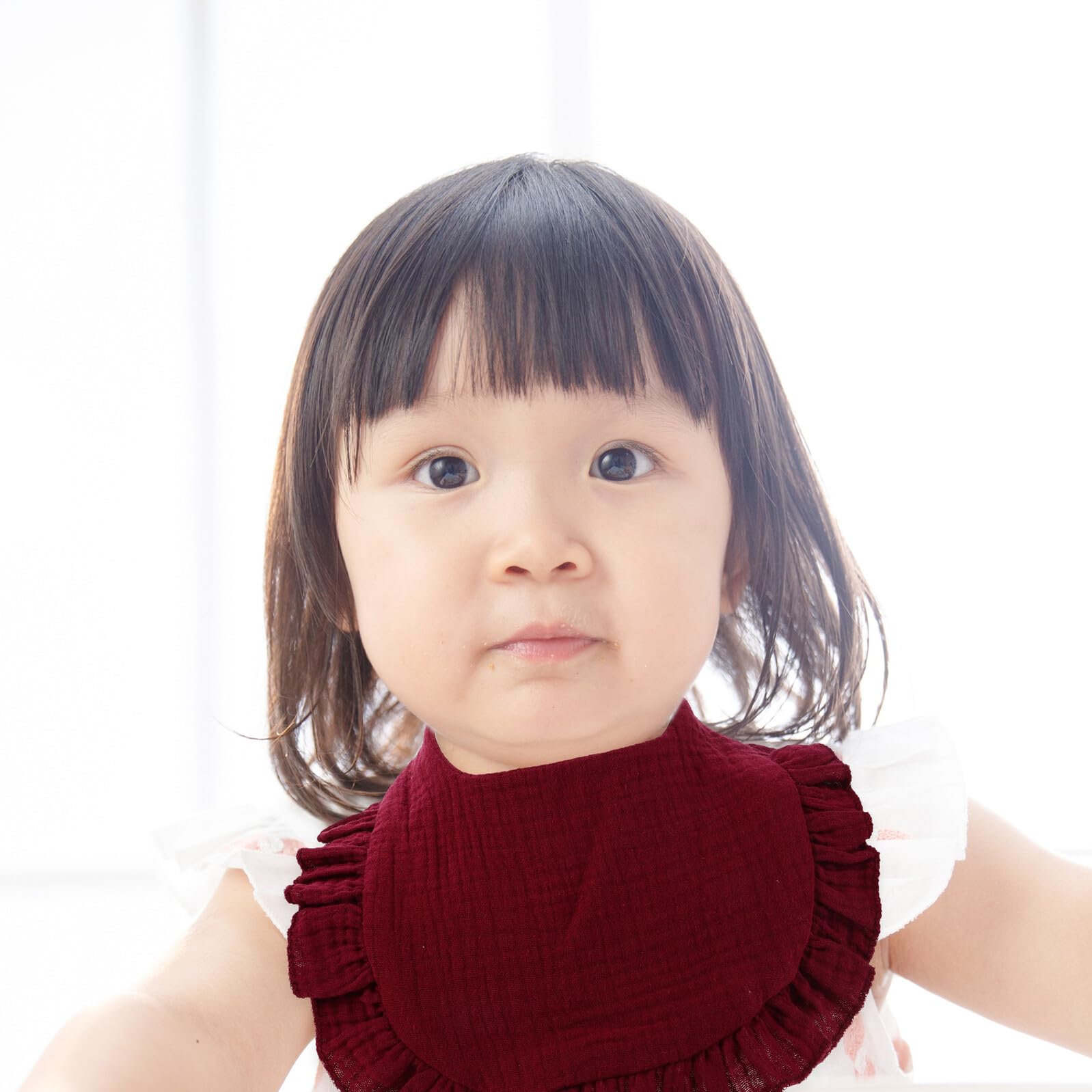 Beaupretty 8 pezzi Bavaglini Bandana Neutri per Ragazzo Ragazza e Cotone Morbido Assorbente per Bava e Denti Protezione Sensibile Colori Solidi Unisex per Ragazzi e Ragazze
