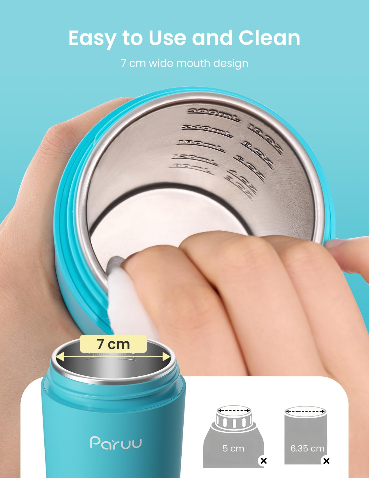 Paruu Portable Bottle Warmer for Travel Easy-Clean Wide Mouth - Image 3