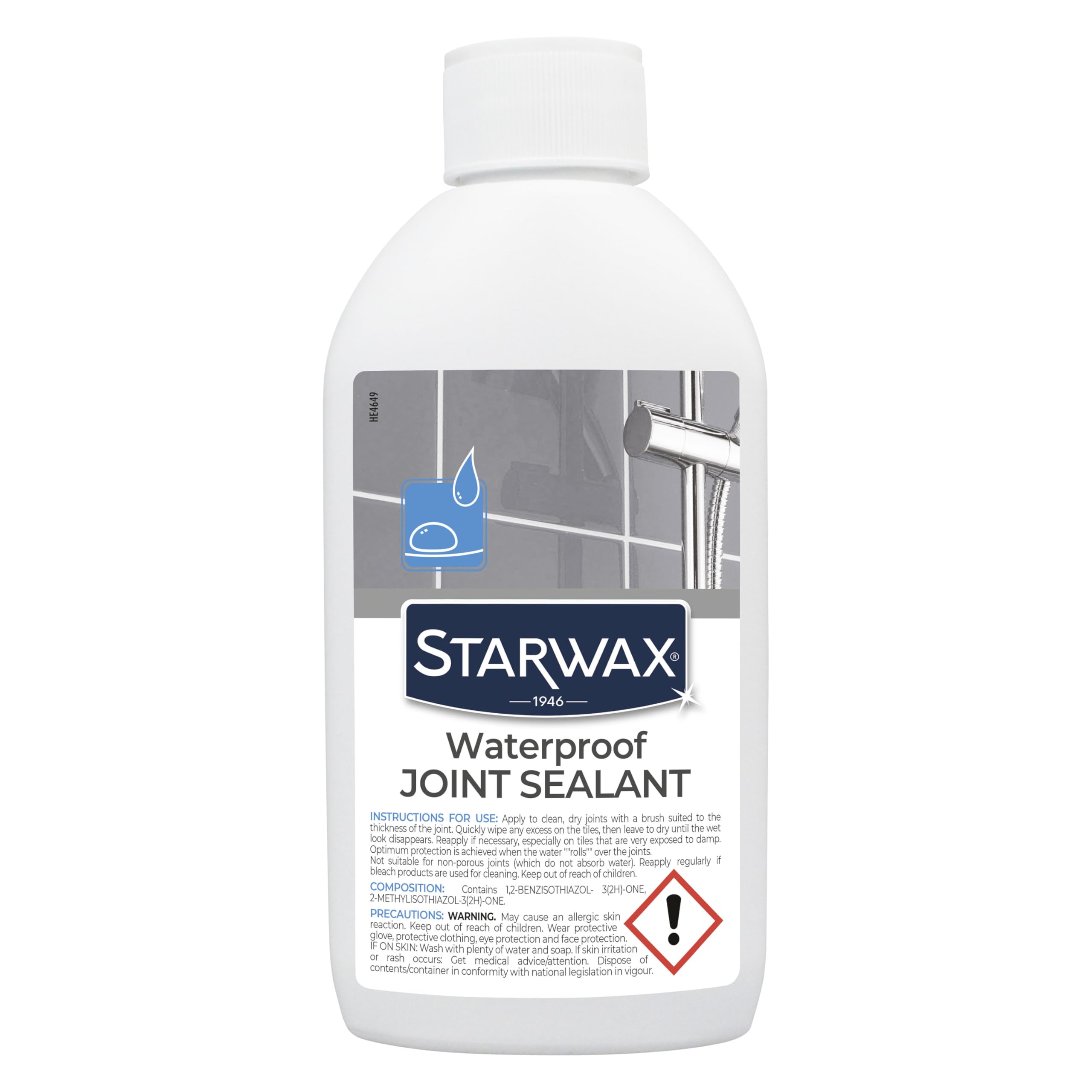 STARWAX - Waterproof Joint Sealant 200ml- Water Repellent - Anti-Infiltration and Absorption - Makes Cleaning Easy - Slows the Build-Up of Dirt