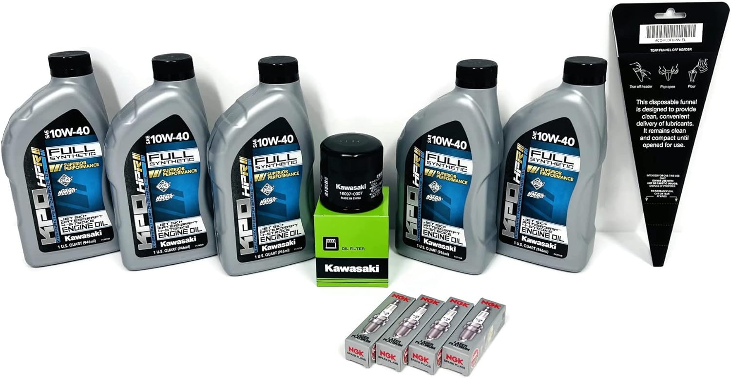 Change Maintenance Kit w/OEM Filter 2011+ Ultra 300 310 16097-0007 W61020-203A PMR9B NGK Spark Plug Set of 4 C