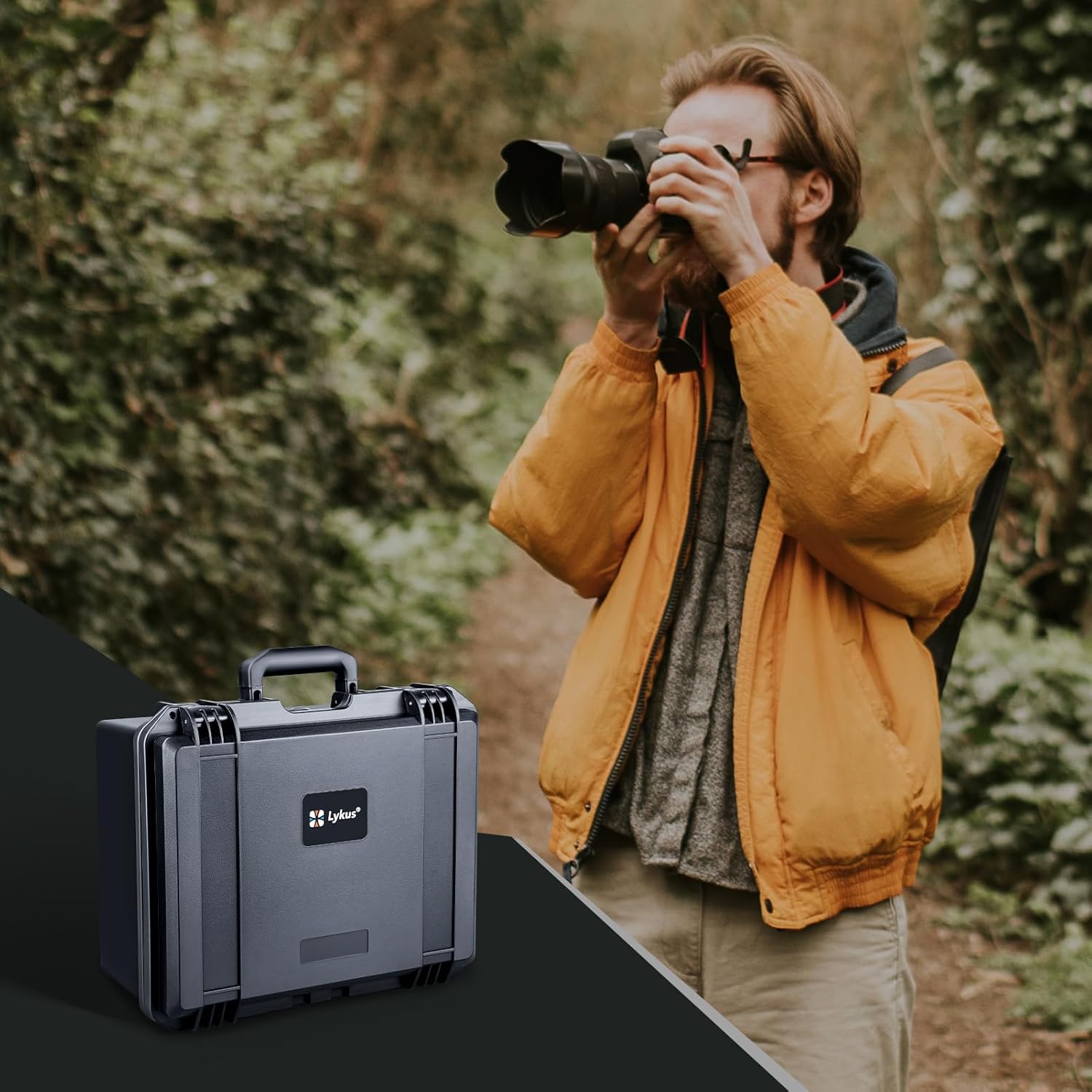 Lykus PVC1 Waterproof Hard Case with Padded Dividers for Cameras, Lenses, Dual DJI Mavic/Air/Mini drones [CASE ONLY] - Image 6