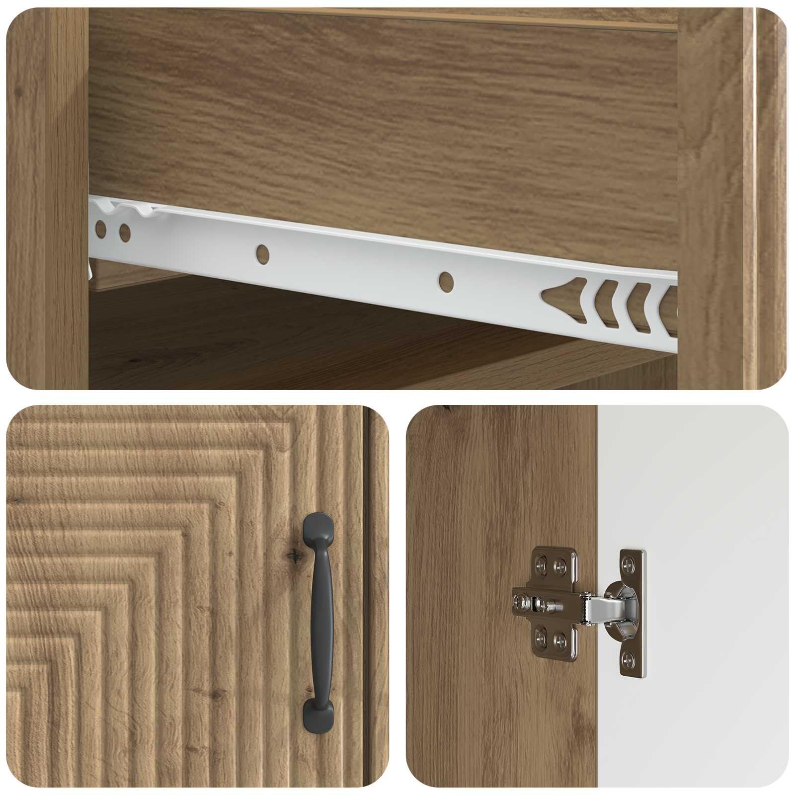 Hothingwell Bufet drewniany Ingenierie 66 x 34,5 x 89,5 cm