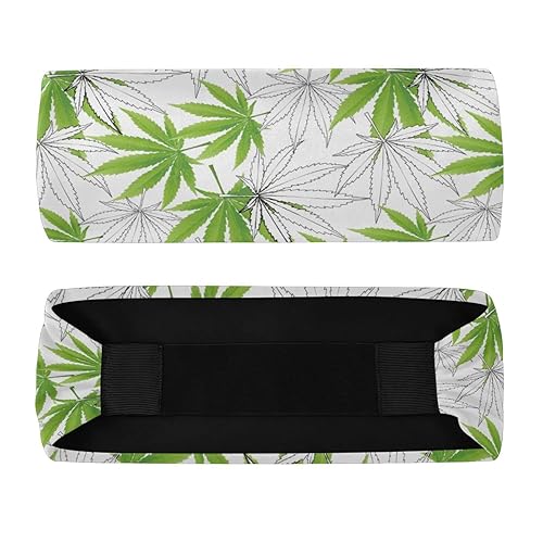 Miniatura 8 de OTVEE Diademas de marihuana con hojas verdes para mujer, bandas elásticas para el cabello para yoga, correr, deporte, antideslizantes, para niñas