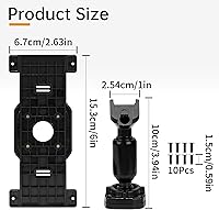 Vista 2 de Kit de panel de placa trasera para espejo retrovisor para espejo retrovisor de 5.5 a 12 pulgadas