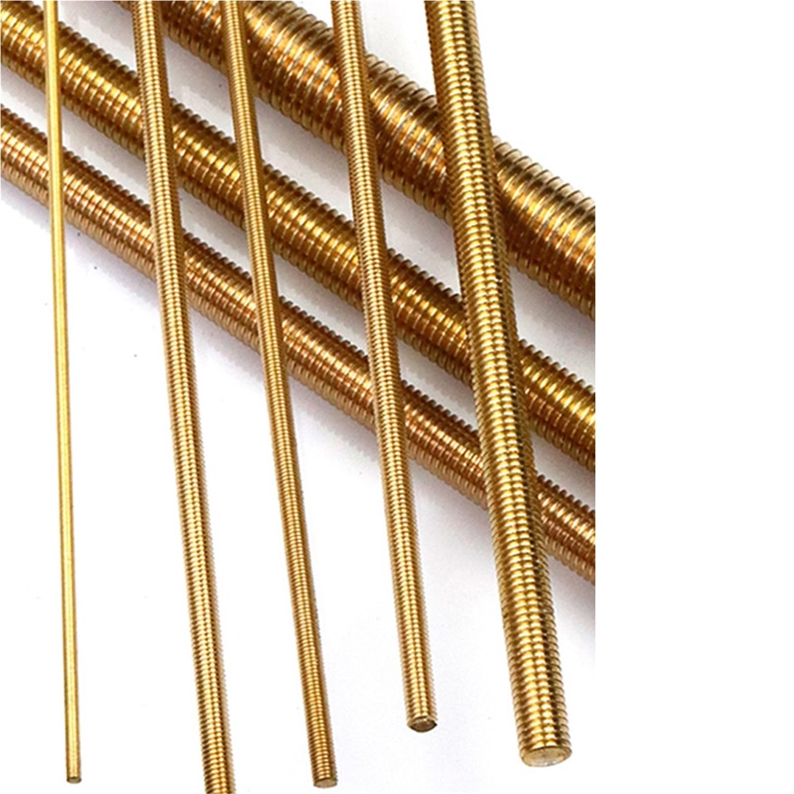 Gewindestange Messing Vollgewindestange Kupferstange Stehbolzen Lange Schaftlänge(M8x500mm-1pcs)