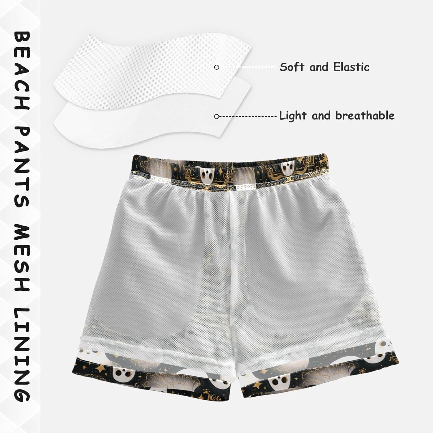 Boccsty American Flag Text USA 250 Year Boys Swim Trunks Baby Kids Swimwear Summer Toddler Beach Board Shorts 2T