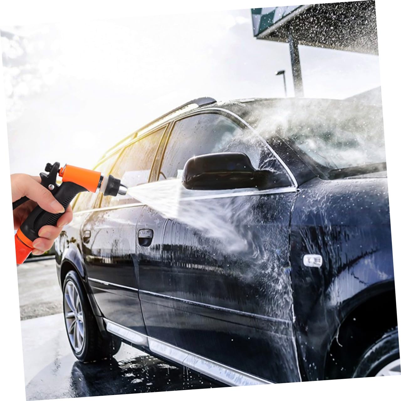 Pompa Aumento Pressione Acqua 12v Idropulitrice Manuale Portatile in Plastico e Rame per Lavaggio Auto e Pulizia Bici Funzionamento Facile ed Efficiente per Uso Quotidiano e Fai